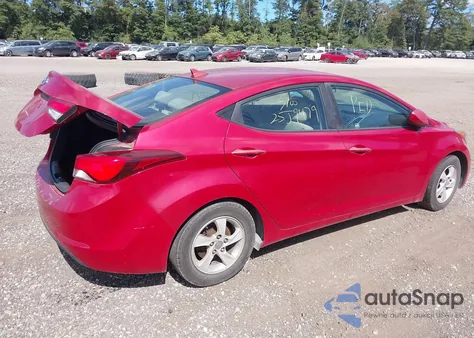 2015 Hyundai Elantra Se from USA, damaged, VIN KMHDH4AE5FU234725
